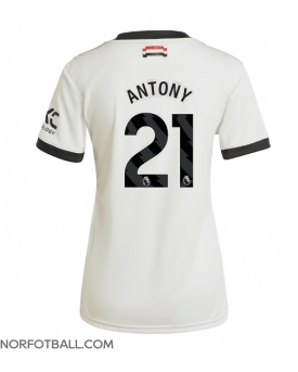 Billige Fotballdrakt Manchester United Antony #21 Replika Tredjedrakt Dame 2024-25 Kortermet